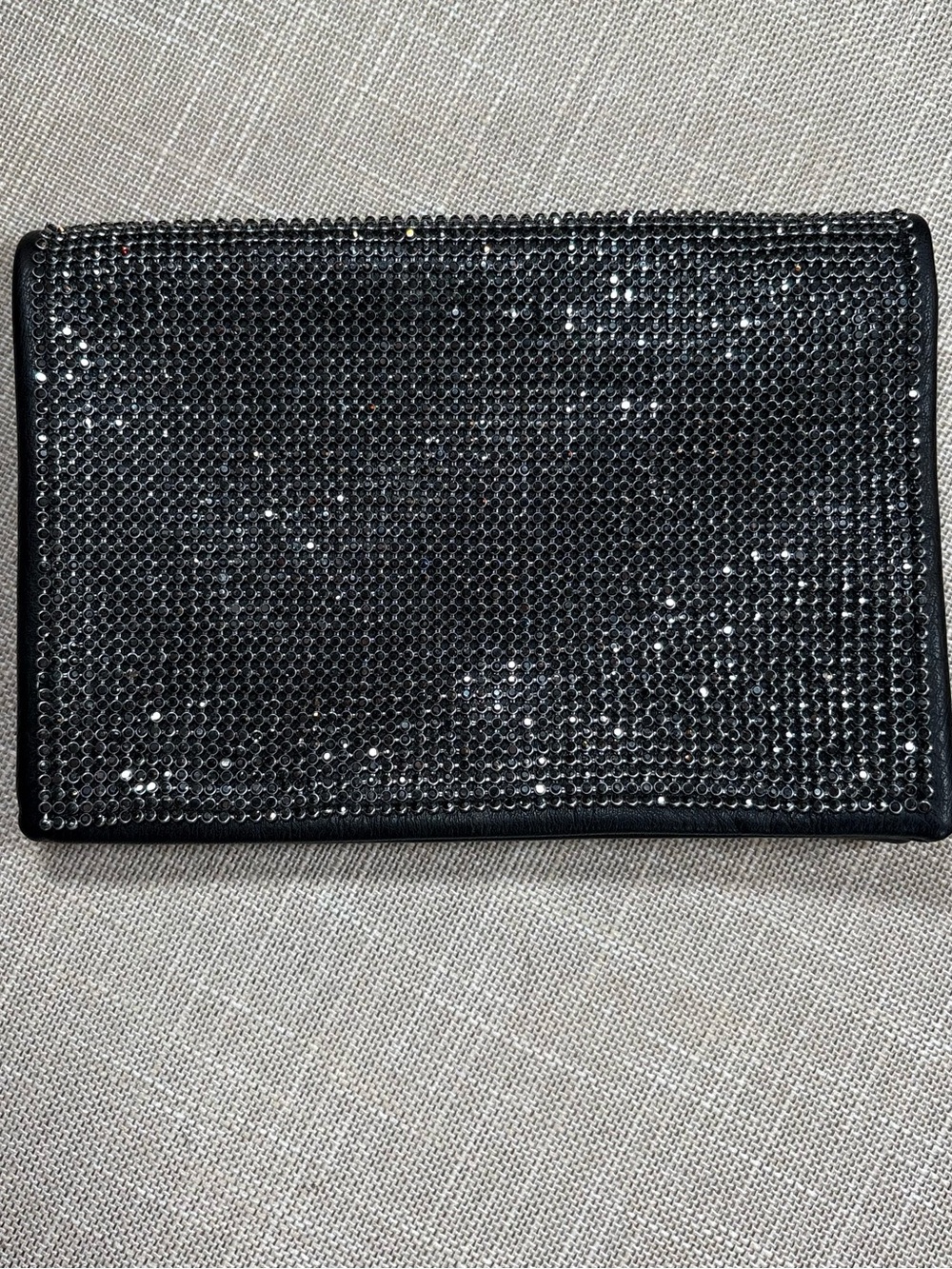 Sequin Black Wristlet Clutch - Evening Sparkle